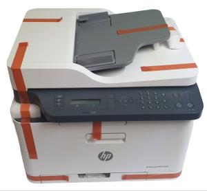 HP Color LaserJet MFP 179fnw con reset!!! 4ZB97A, Stampante Multifunzione A4, Stampa Fronte e Retro Manuale a colori, 18 ppm, USB, Ethernet, Fax, ADF, Schermo LCD a icone con tastierino, Bianca